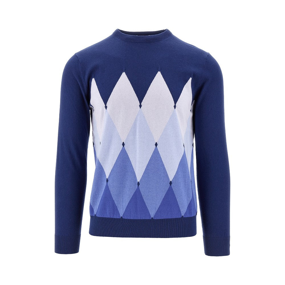 Cotton and cashmere crewneck sweater