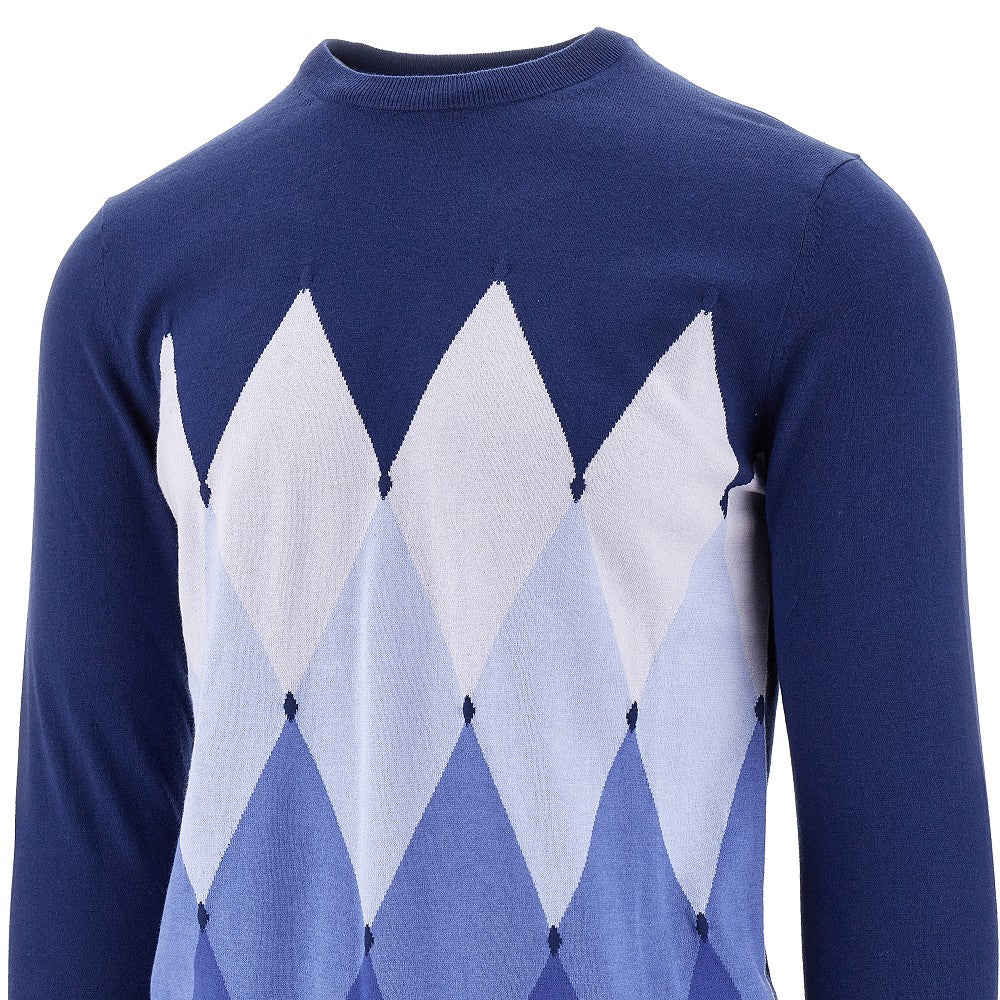 Cotton and cashmere crewneck sweater