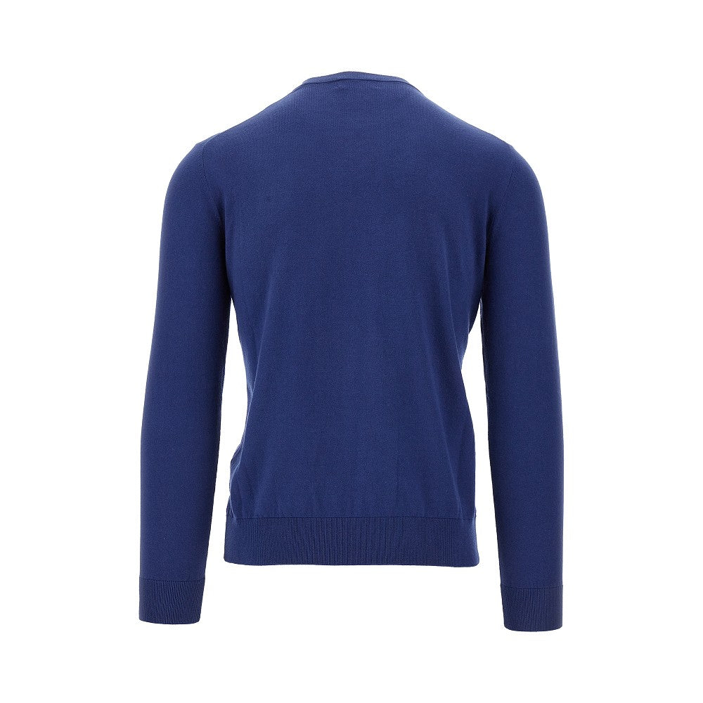 Cotton and cashmere crewneck sweater