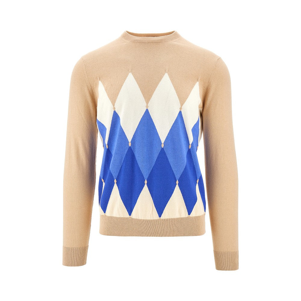 Cotton and cashmere crewneck sweater