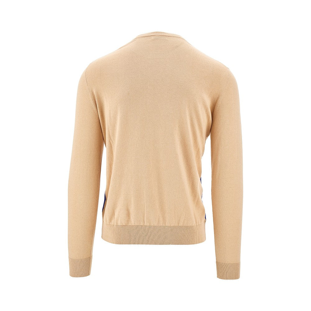 Cotton and cashmere crewneck sweater