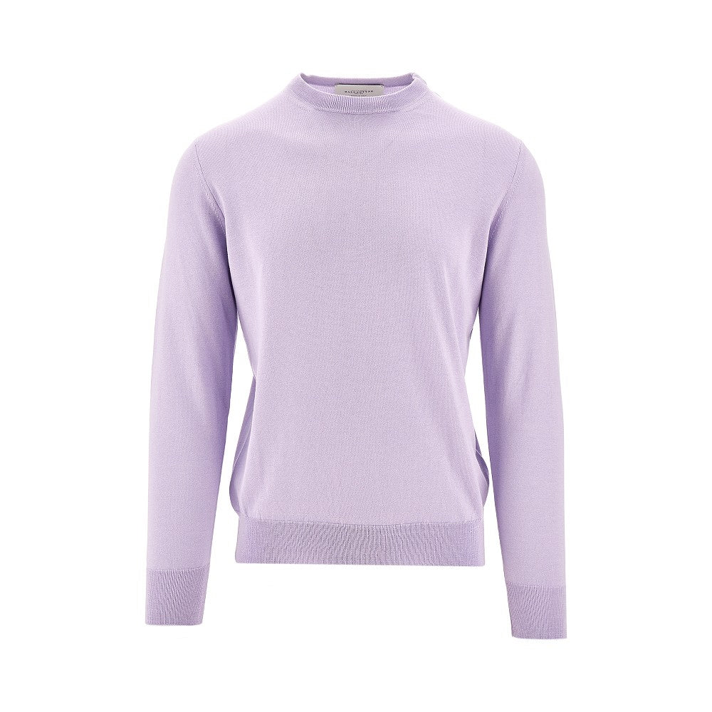 Silk and cotton crewneck sweater