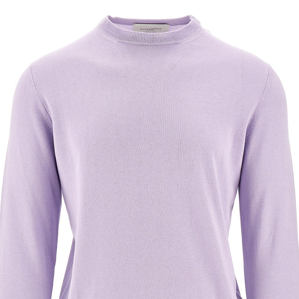 Silk and cotton crewneck sweater