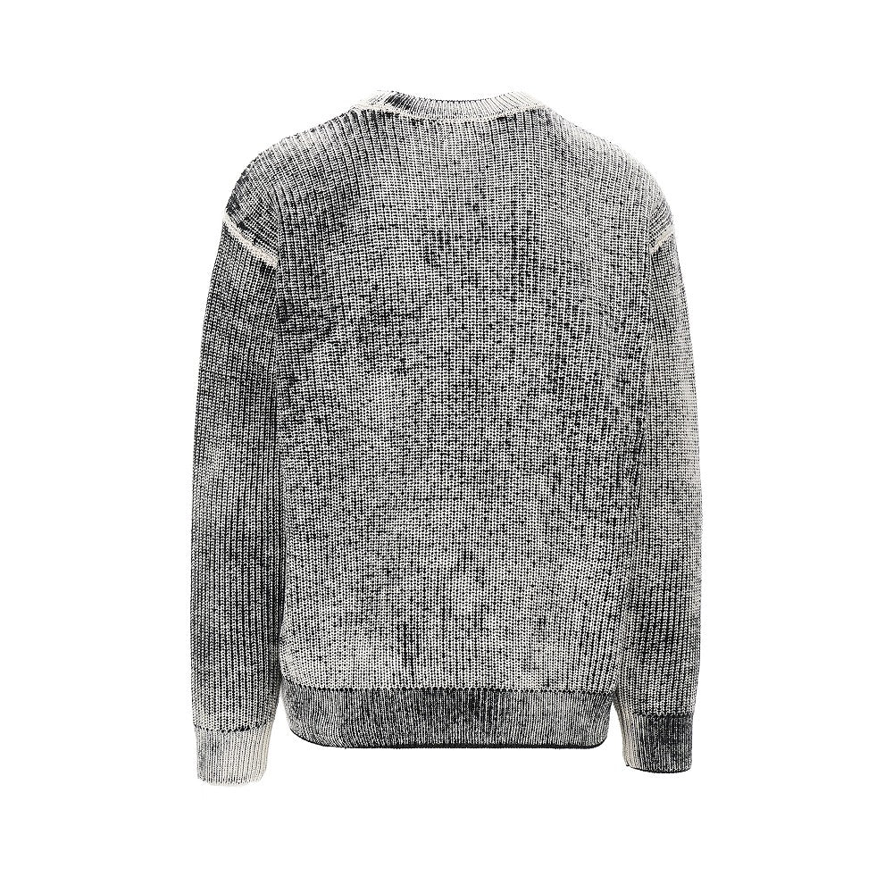 Pullover in misto cotone effetto spray