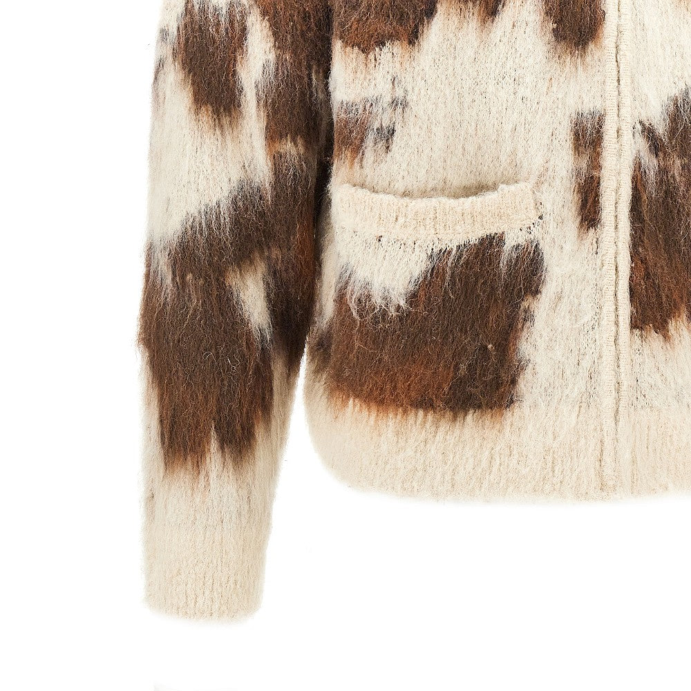 Alpaca wool-blend cardigan