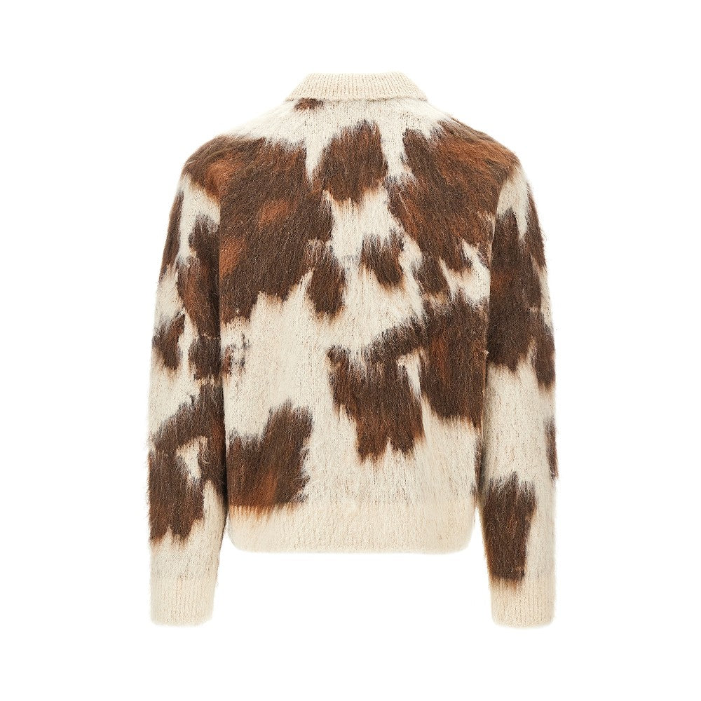 Alpaca wool-blend cardigan