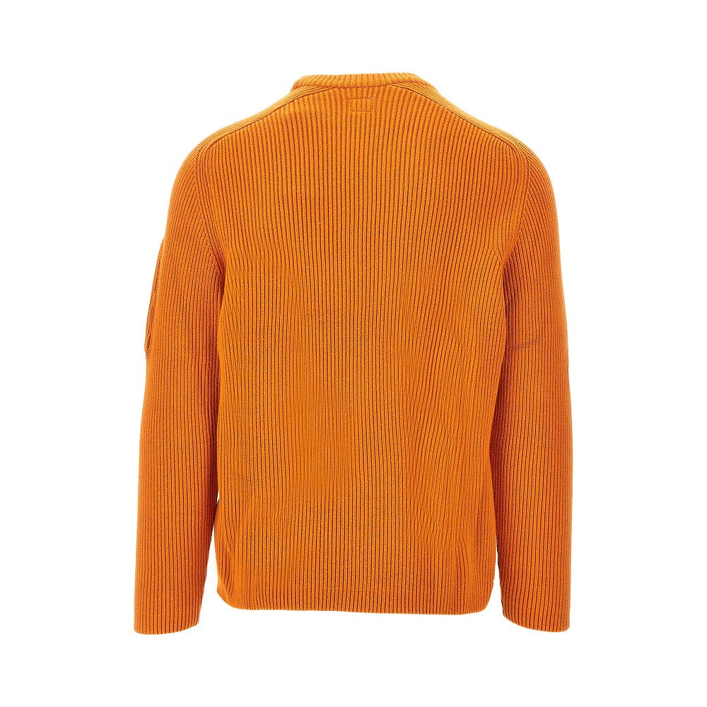 Ribbed cotton-blend sweater