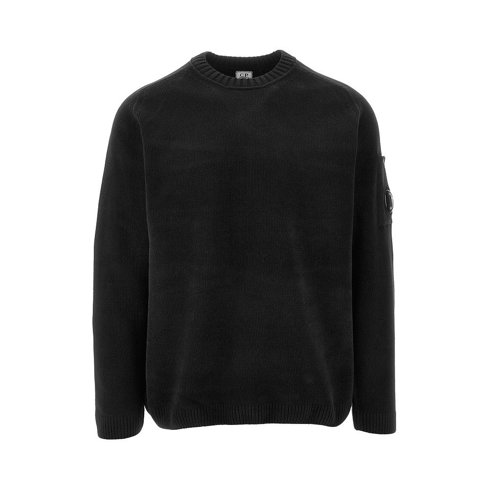 Pullover girocollo in ciniglia