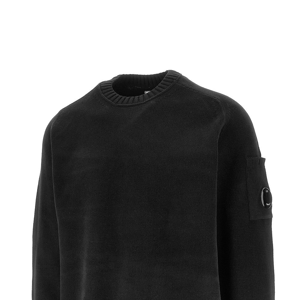 Pullover girocollo in ciniglia