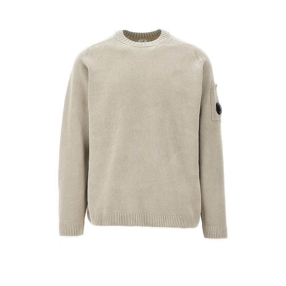 Chenille crewneck sweater