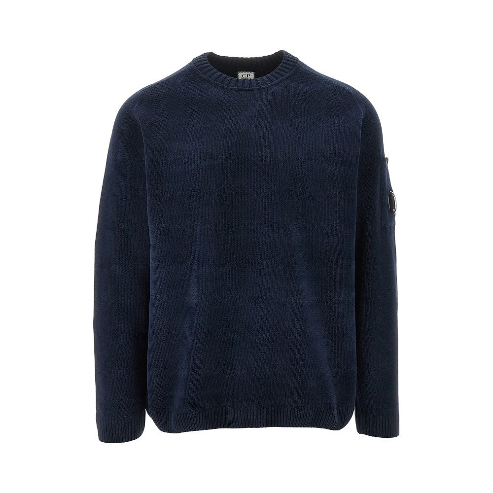 Pullover girocollo in ciniglia