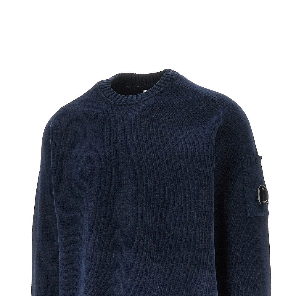 Pullover girocollo in ciniglia