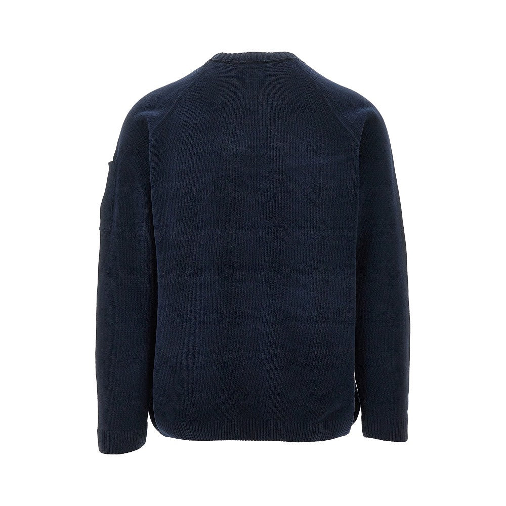 Pullover girocollo in ciniglia