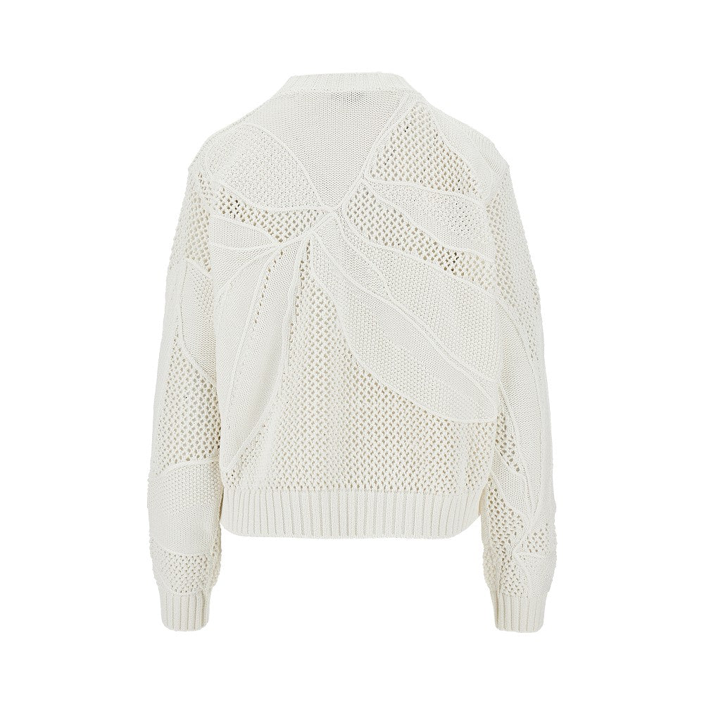 Pullover in cotone con ricamo cornely