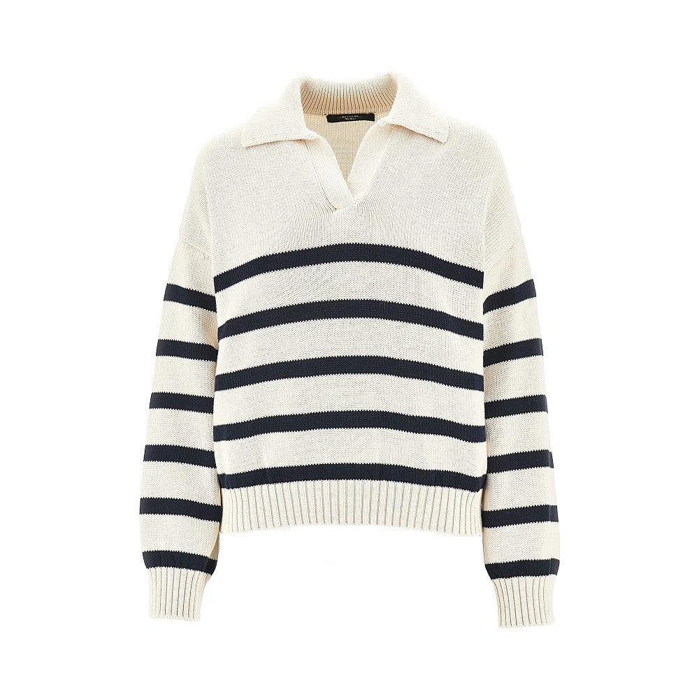 Pullover in cotone a righe