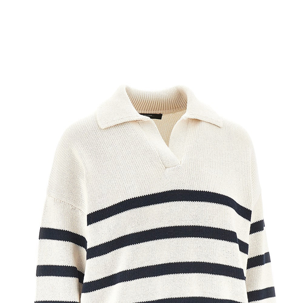 Pullover in cotone a righe
