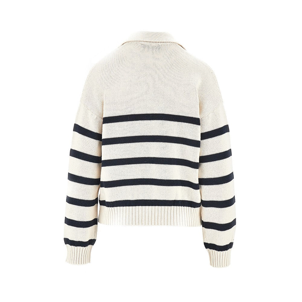 Pullover in cotone a righe