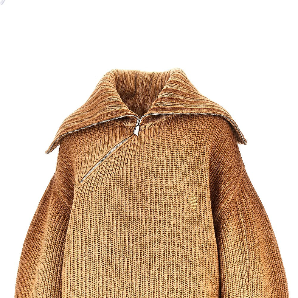 Pullover in lana e cachemire con zip