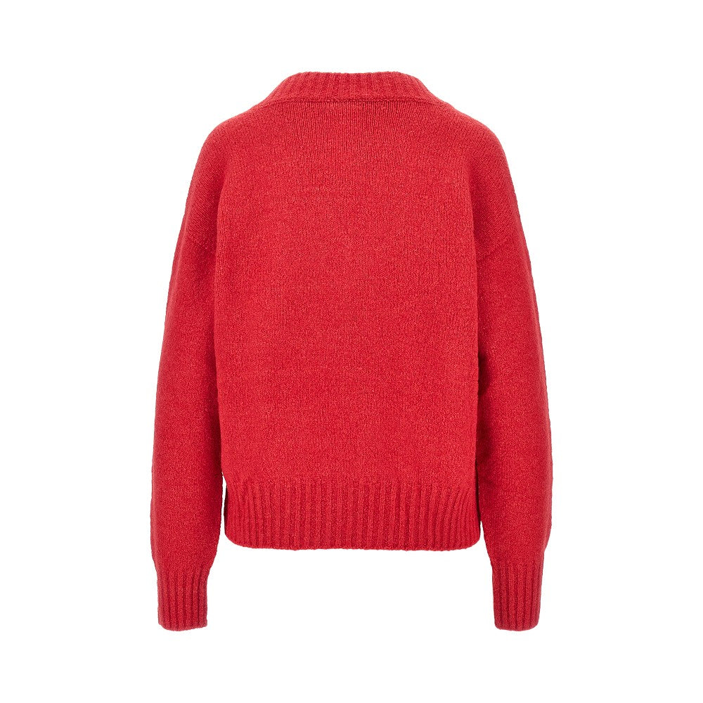 Pullover in maglia di misto alpaca
