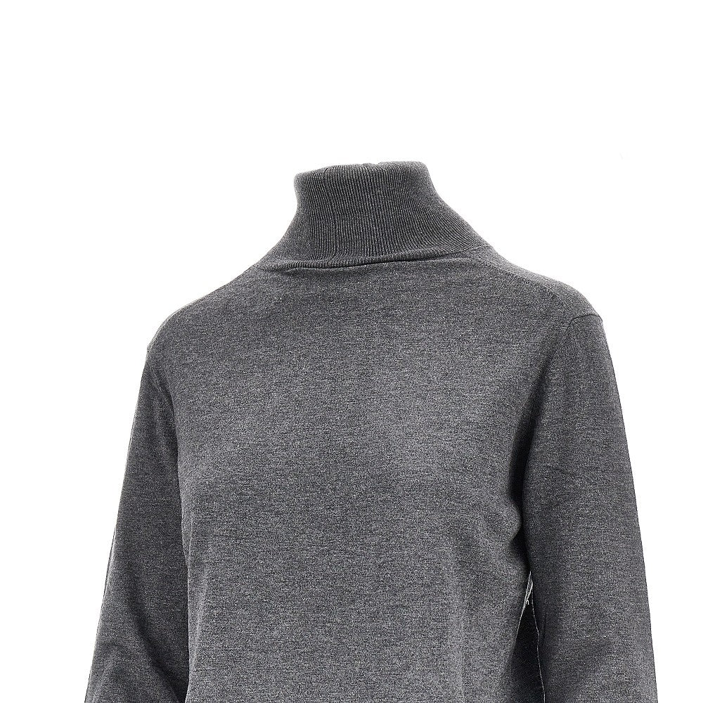 Dolcevita in maglia di misto lana e seta