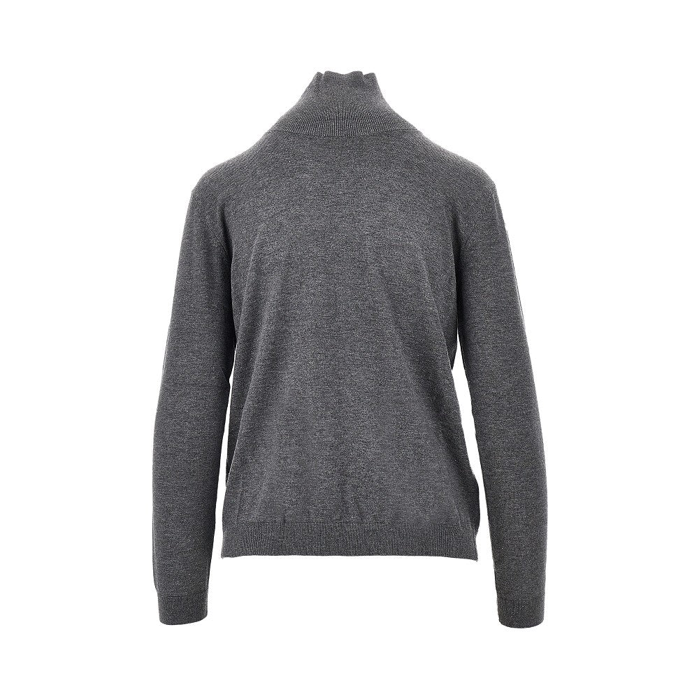 Dolcevita in maglia di misto lana e seta