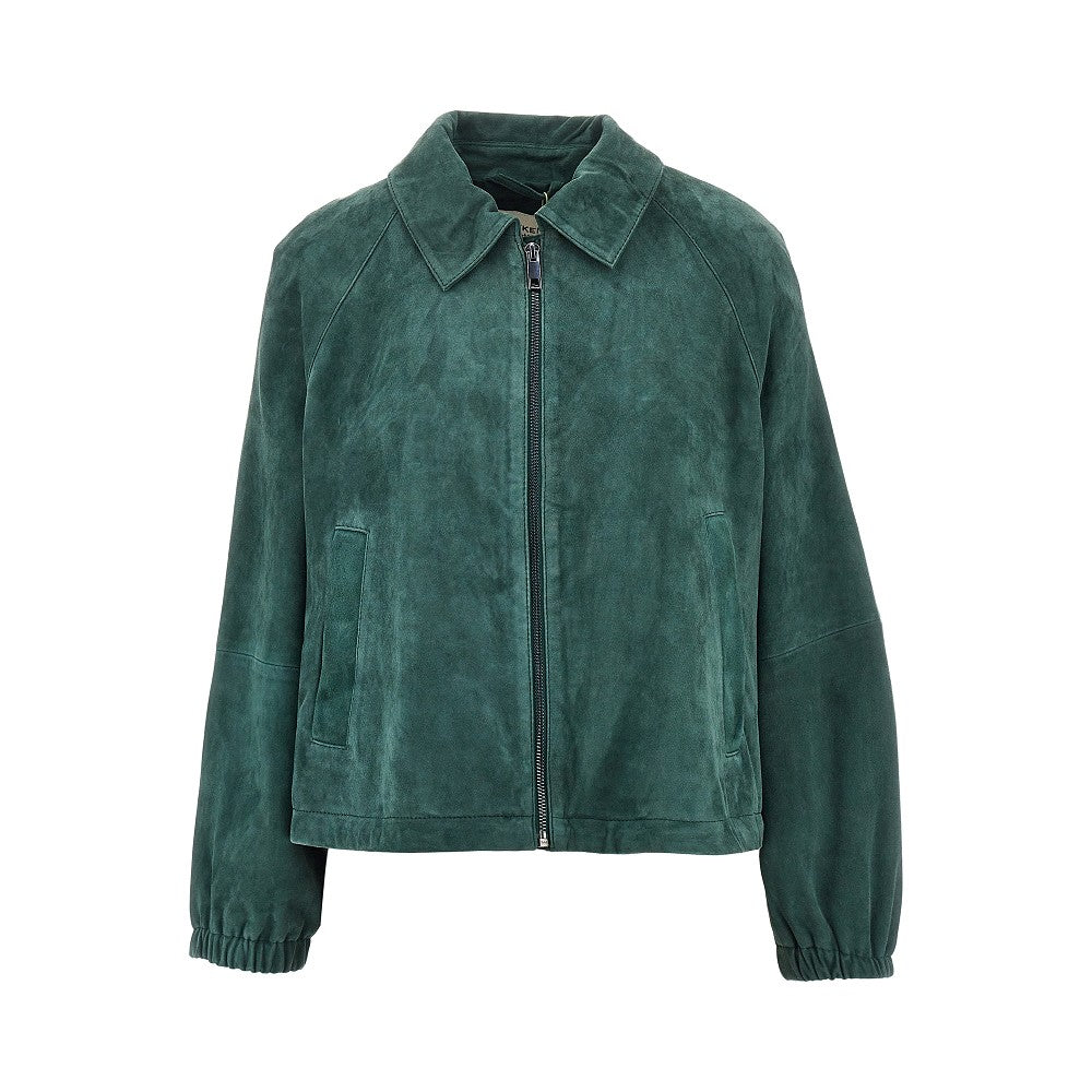Suede leather jacket