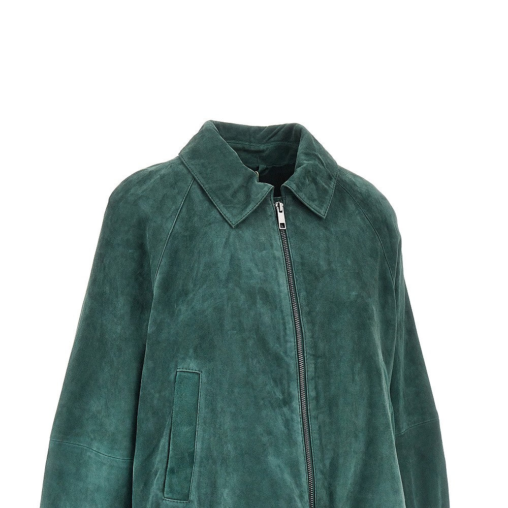 Suede leather jacket