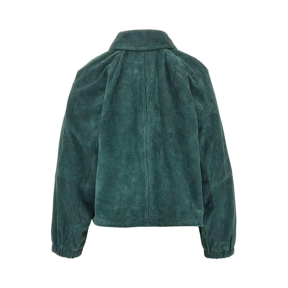 Suede leather jacket