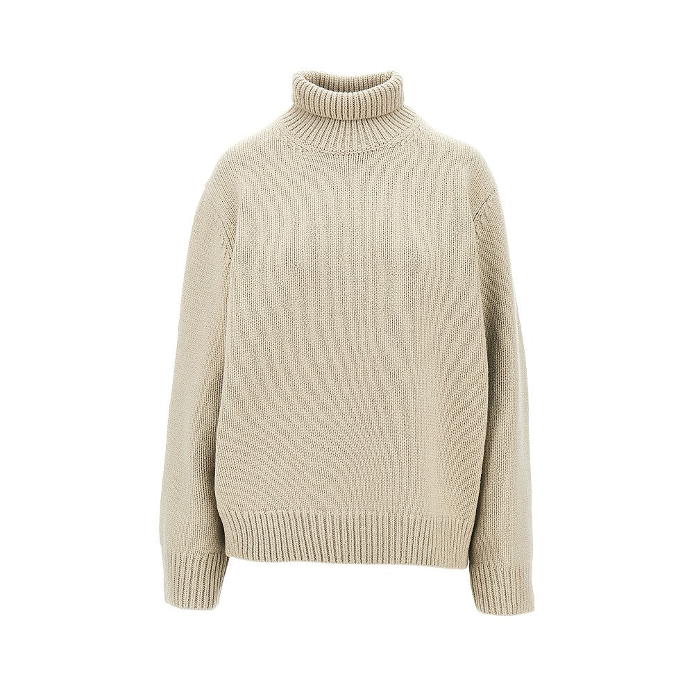 Pullover oversize a collo alto