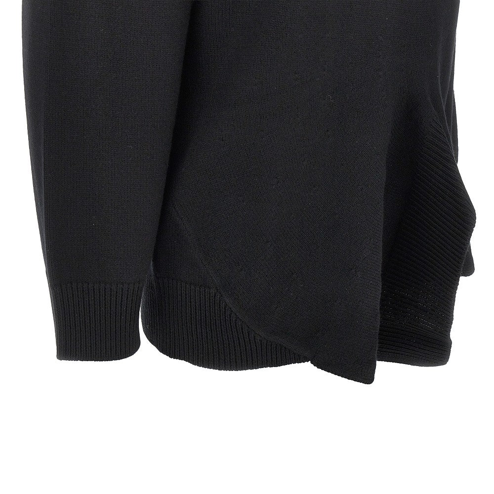 Wool and cashmere asymmetrical sweater
