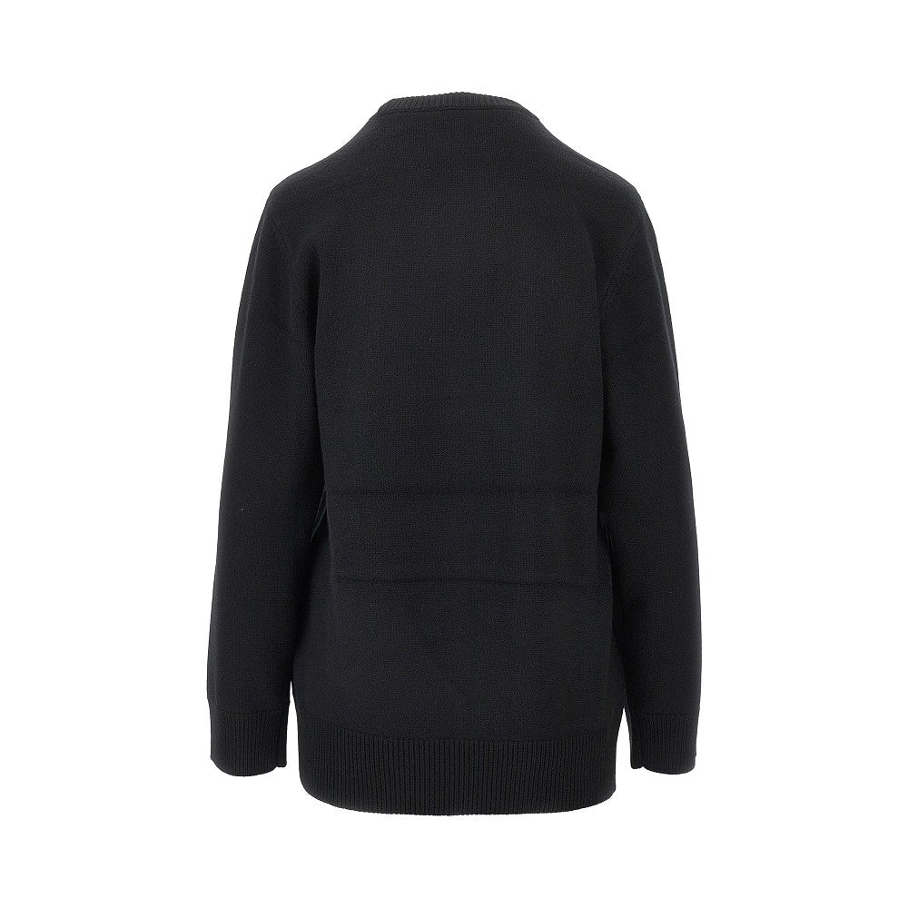 Wool and cashmere asymmetrical sweater