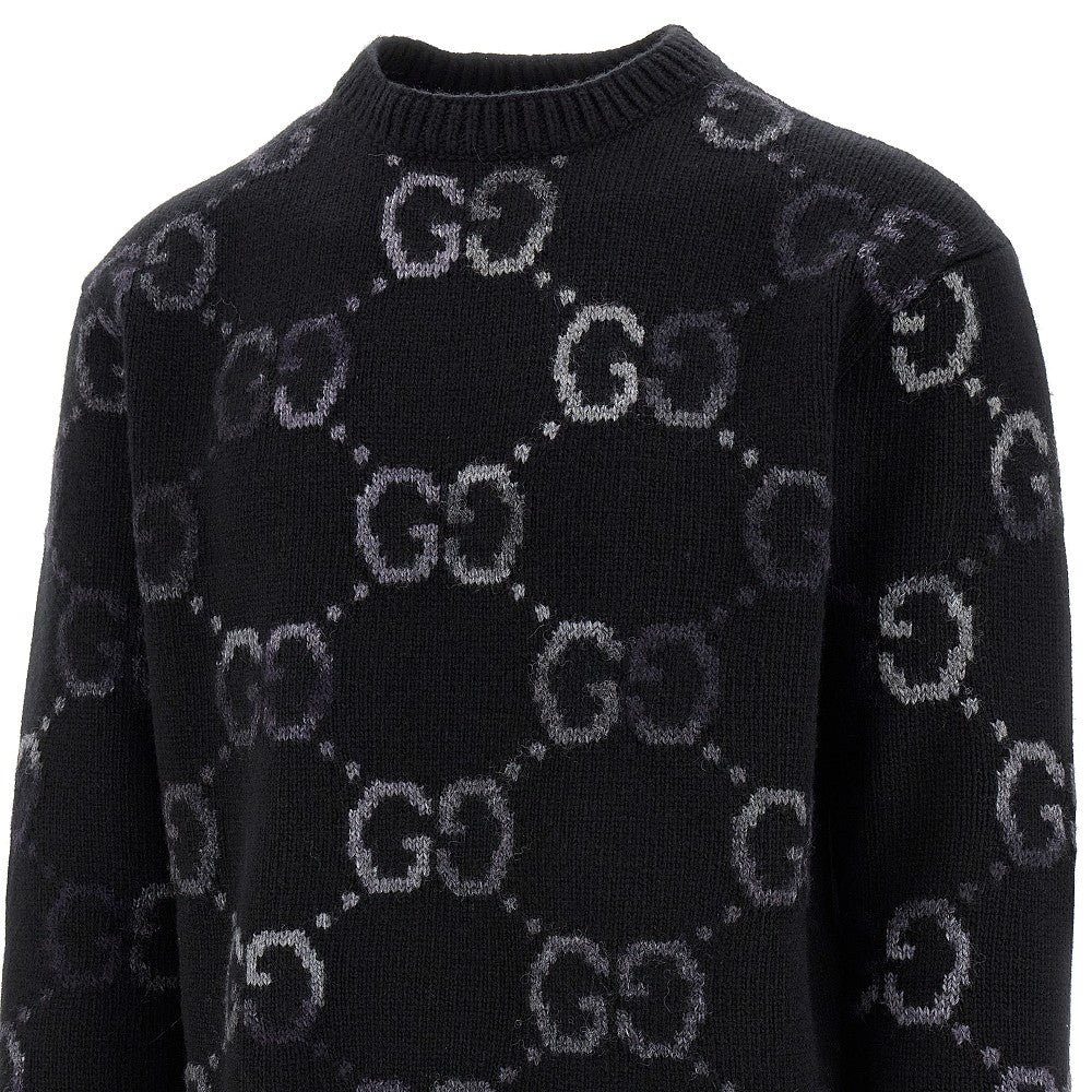 GG inlay wool-blend sweater