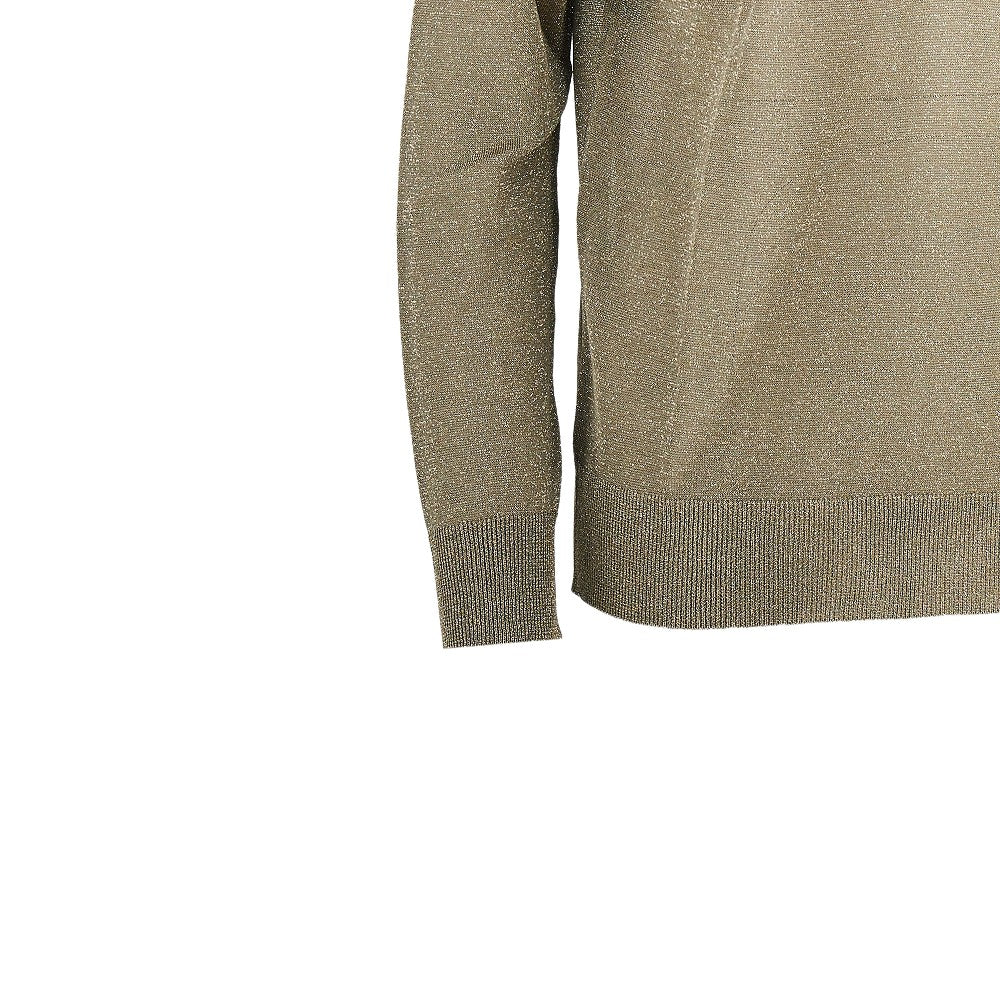 Pullover lurex con pizzo