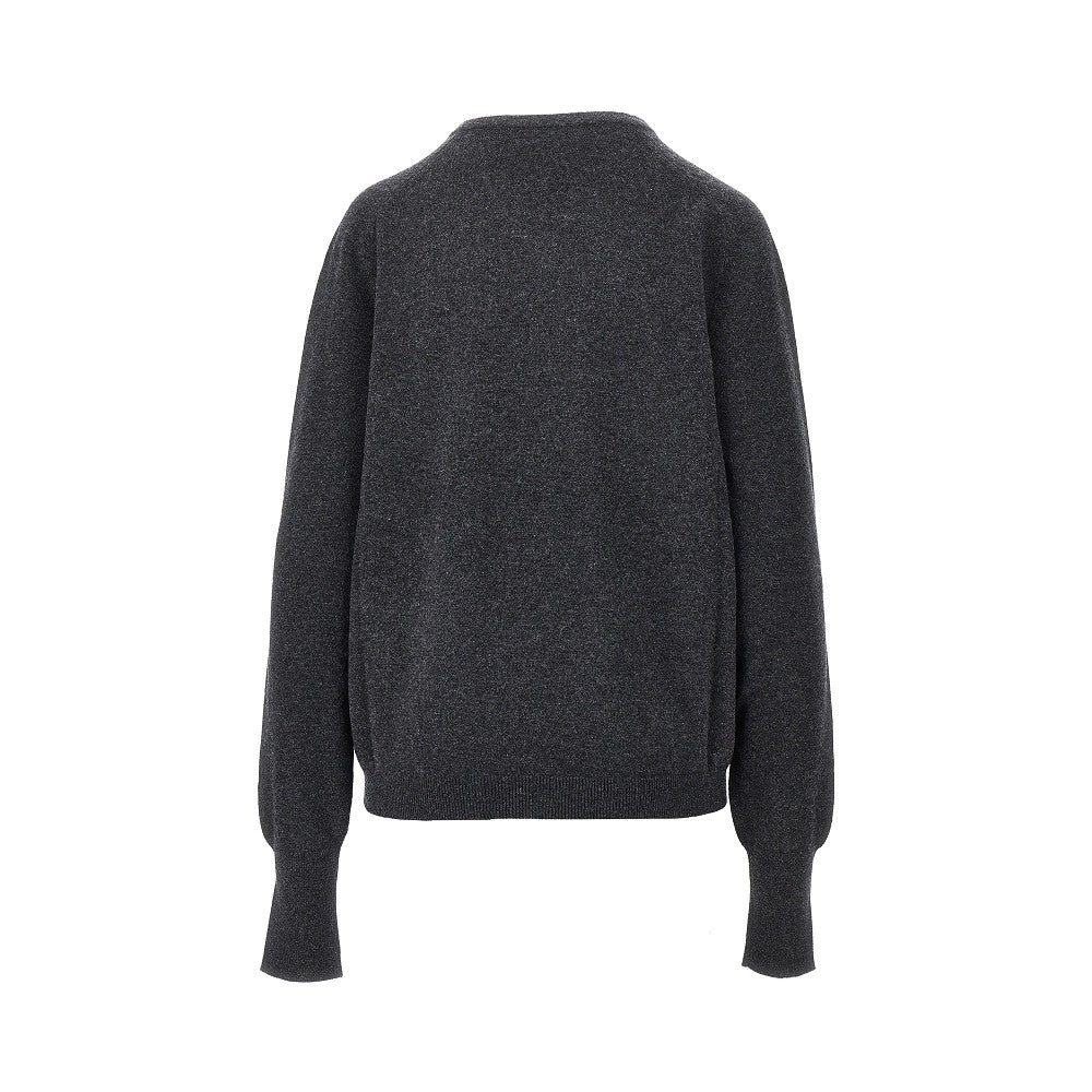 Pullover in cachemire con scollo a V