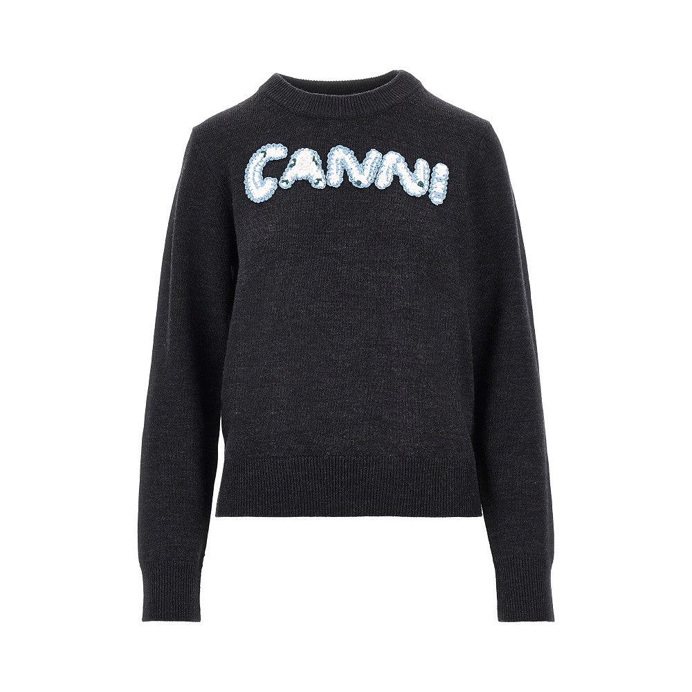 Cotton and wool-blend sweater