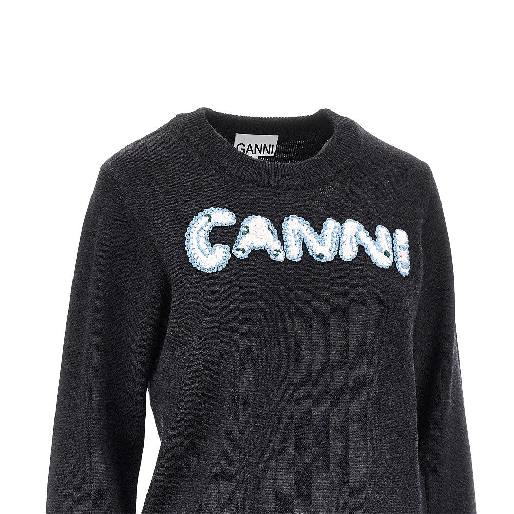Cotton and wool-blend sweater