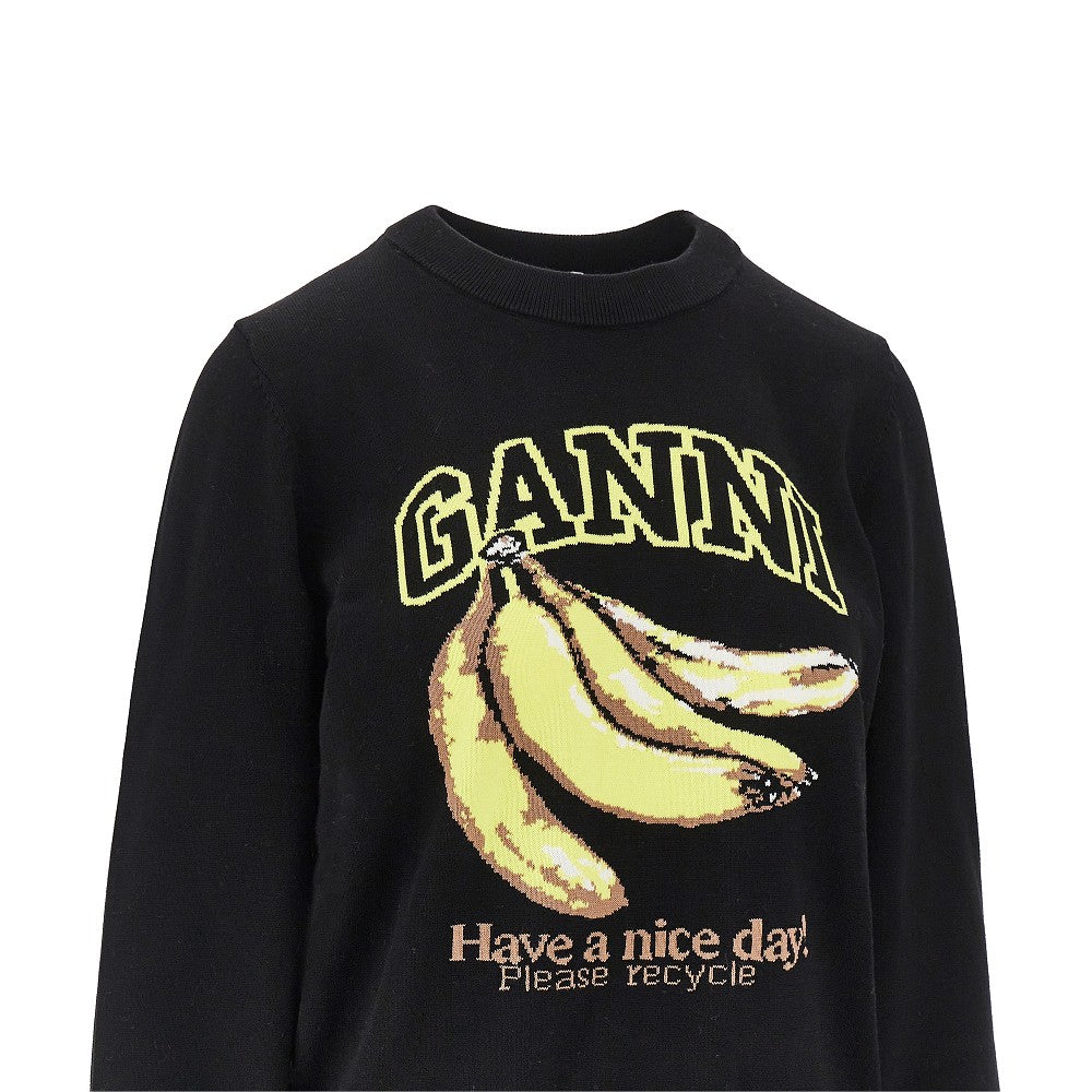 Pullover in maglia di cotone 'Banana'