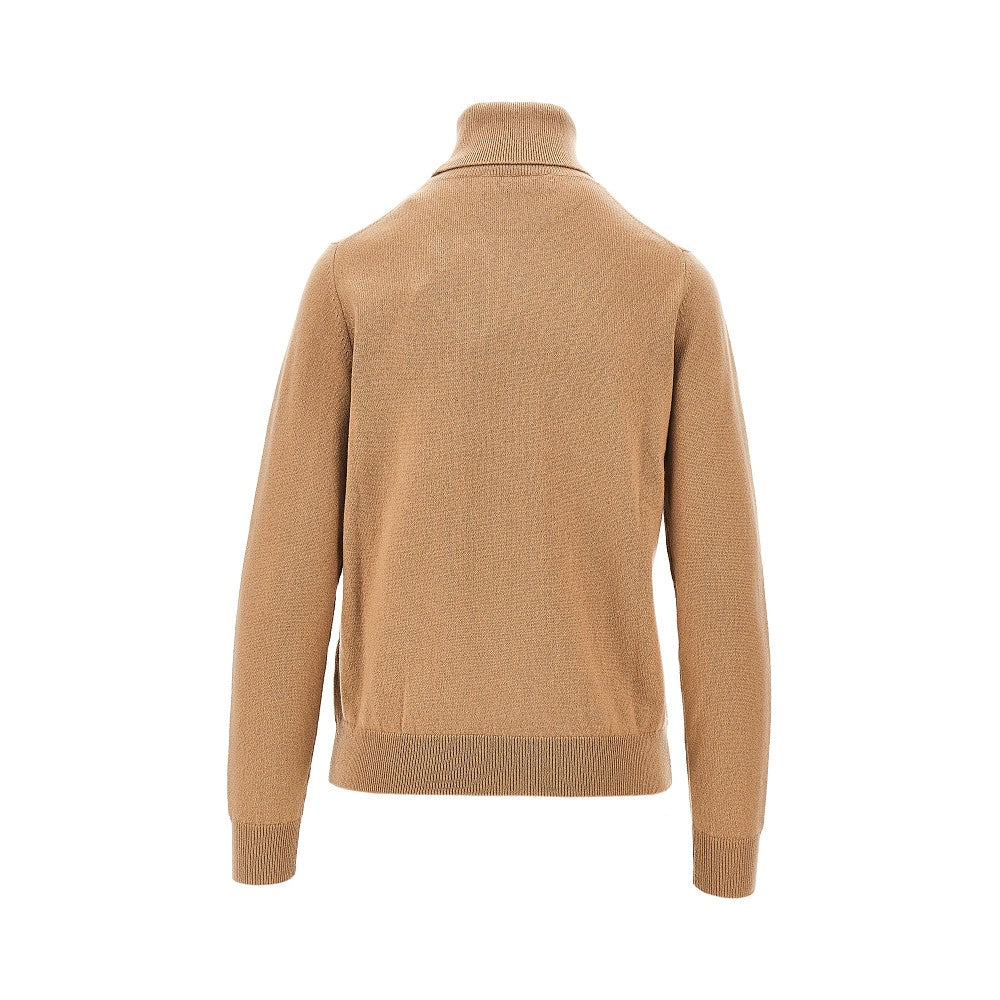 Lozenge cashmere turtleneck sweater