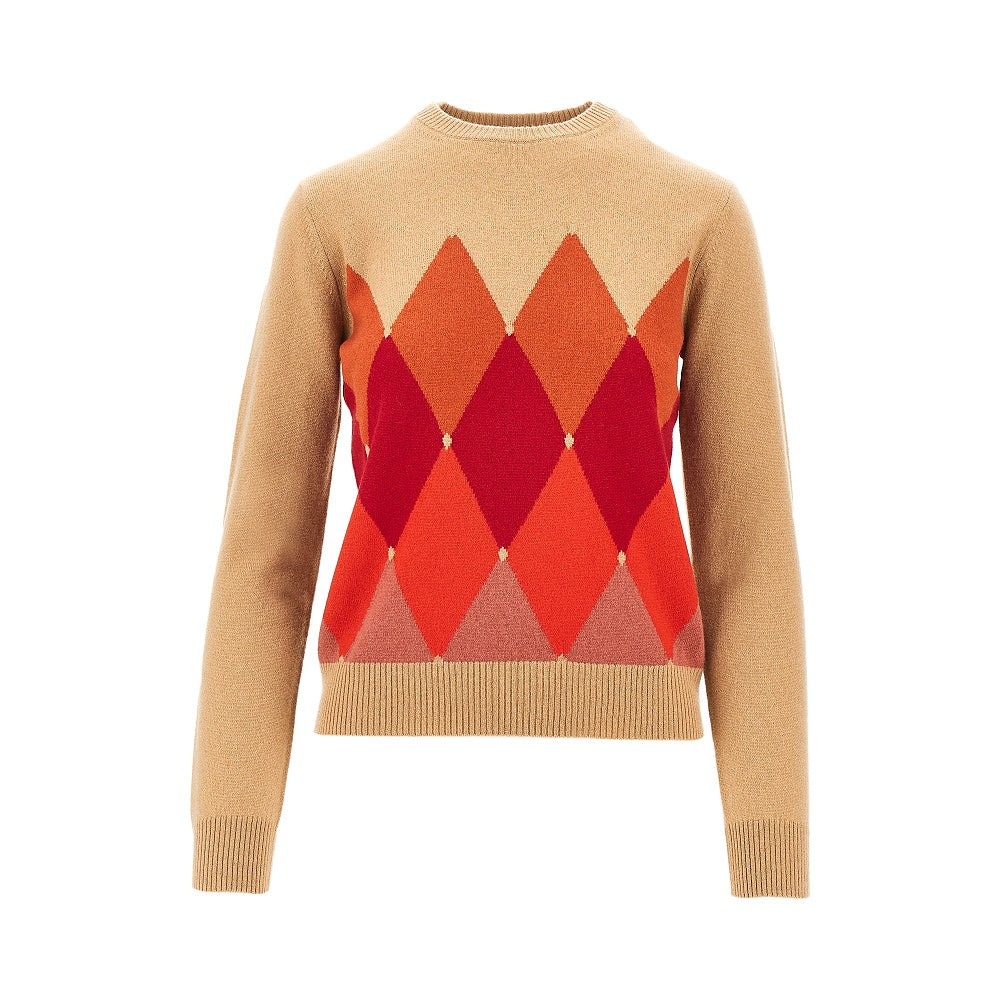 Cashmere lozenge sweater