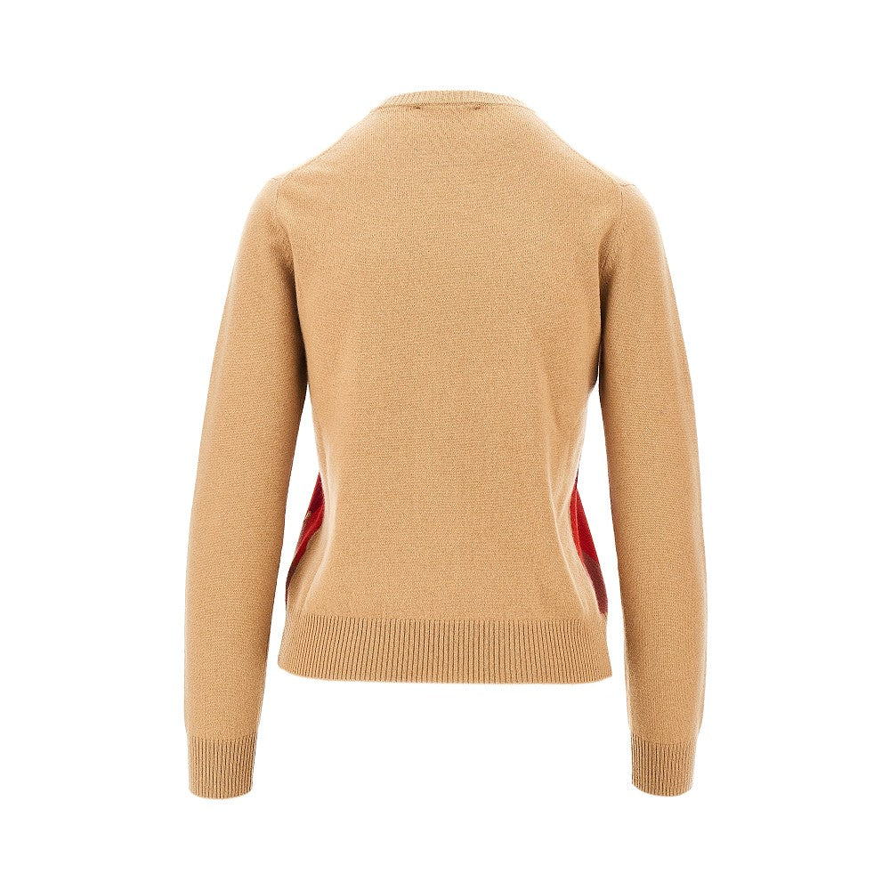 Cashmere lozenge sweater