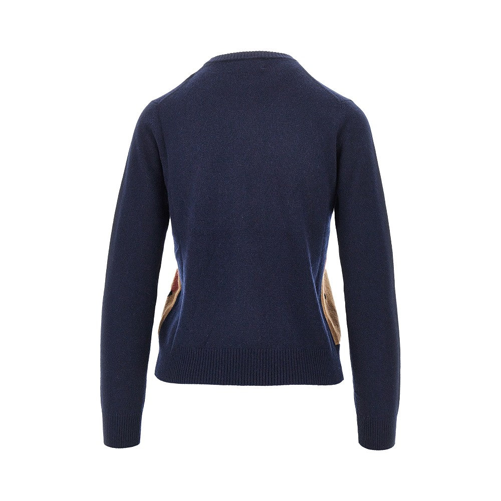 Cashmere lozenge sweater