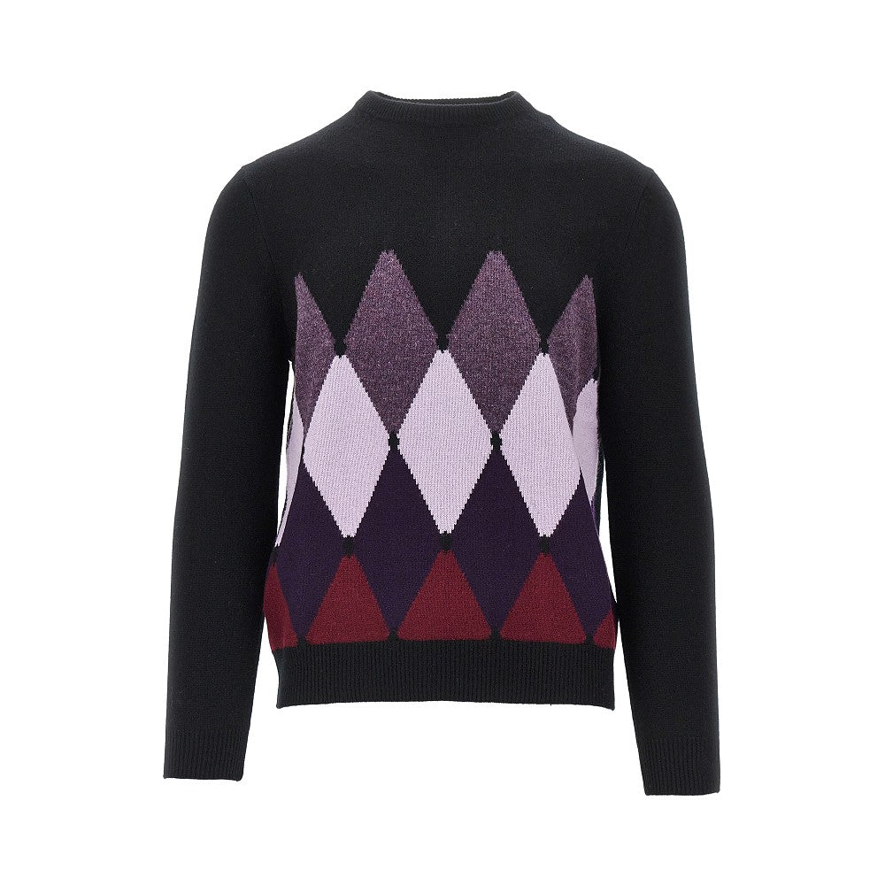 Cashmere lozenge sweater