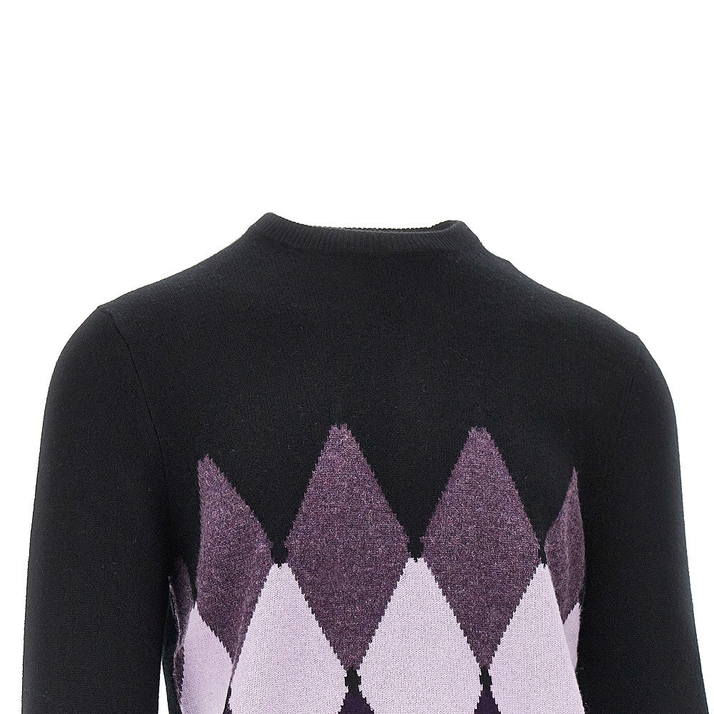 Cashmere lozenge sweater