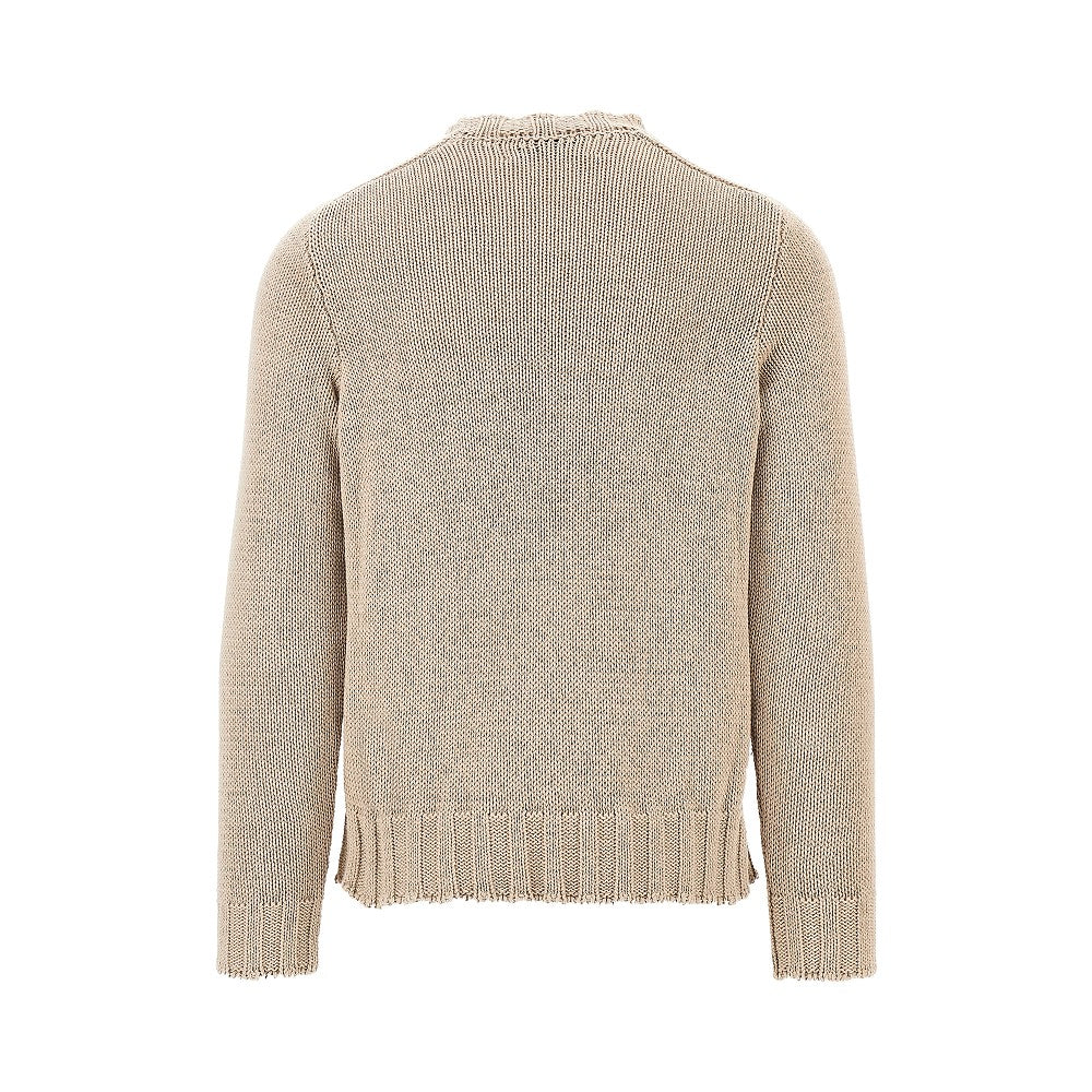 RAW DIAMOND cotton crewneck sweater
