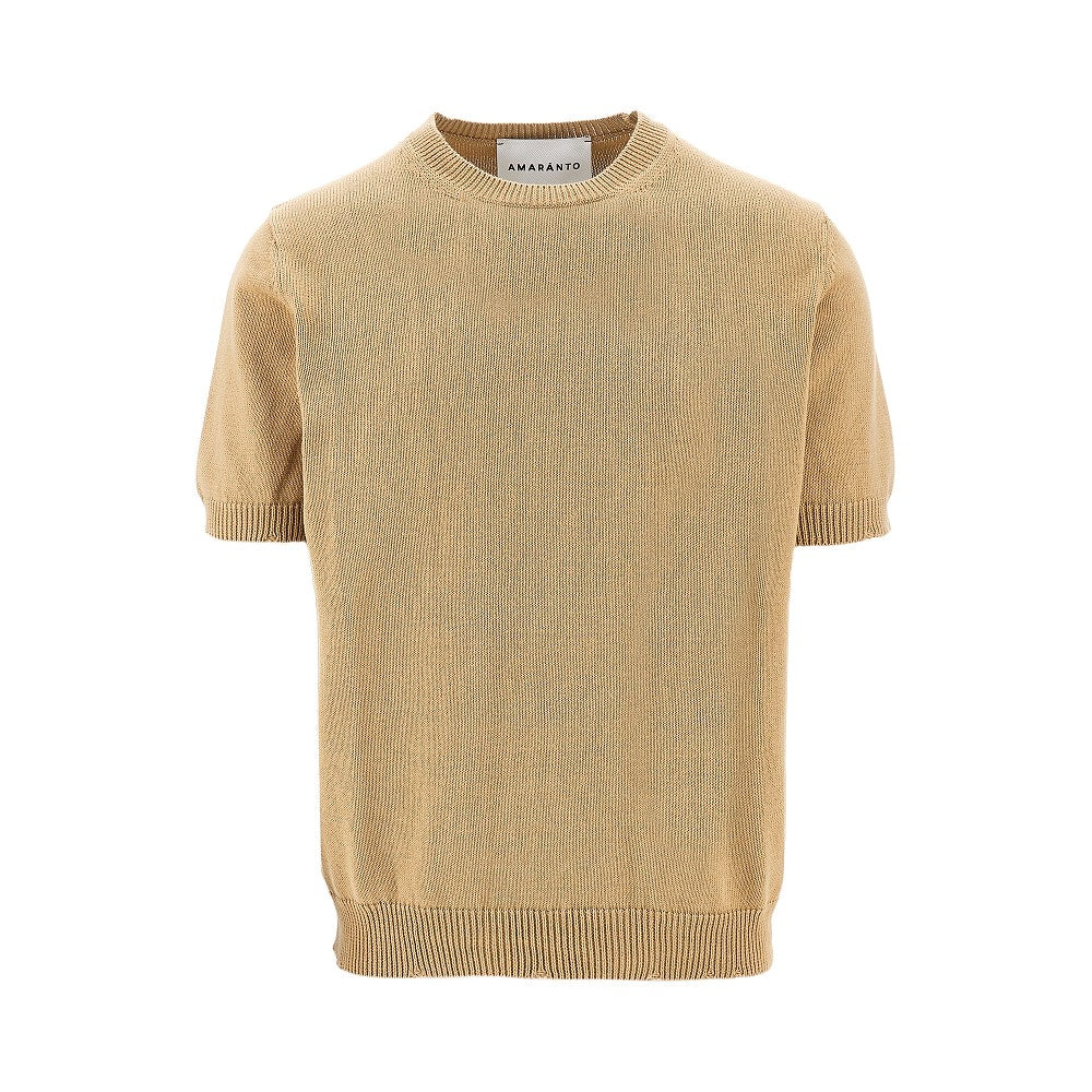 Distressed finishes knitted T-shirt