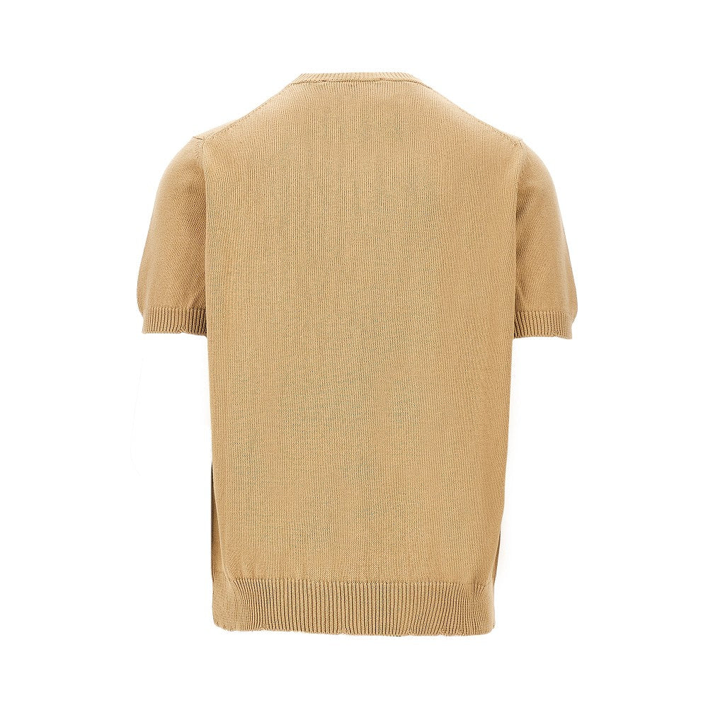 Distressed finishes knitted T-shirt