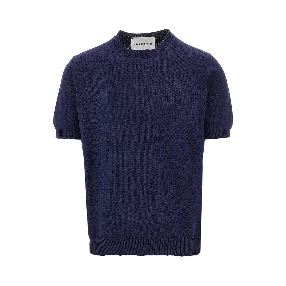 Distressed finishes knitted T-shirt
