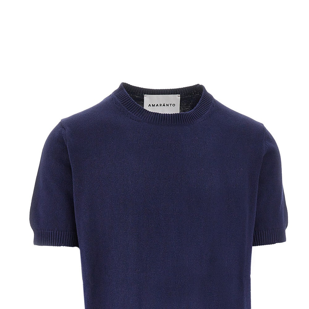 Distressed finishes knitted T-shirt