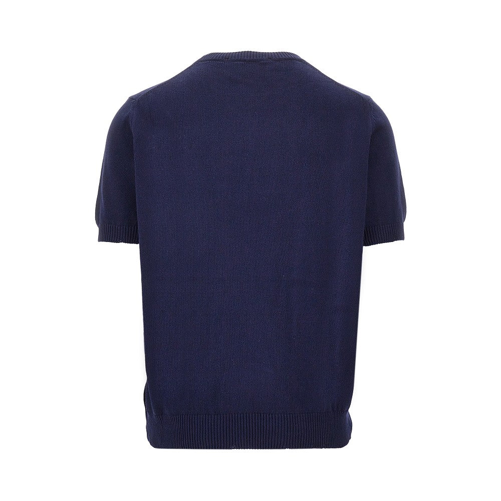 Distressed finishes knitted T-shirt