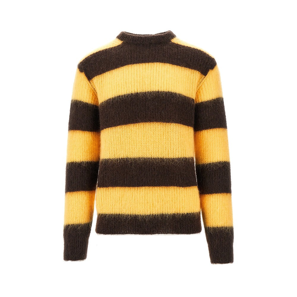 Pullover in misto mohair a righe